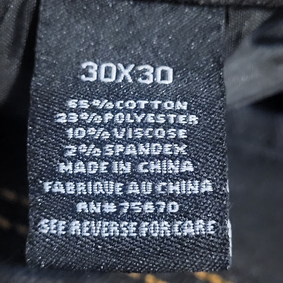 Nickel & Iron Men’s Black Stretch Denim Jeans Size 30x30 B79 - Picture 6 of 10